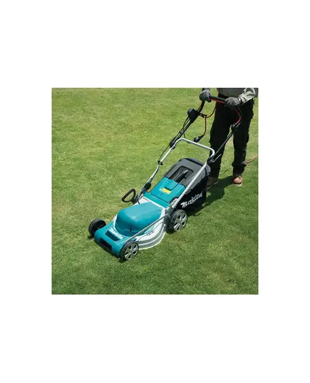 Газонокосилка электрическая MAKITA ELM4121, 1,6 кВт, дека стальная 41 см, 3в1, травосб. 50 л, инд. заполнения, изображение 6