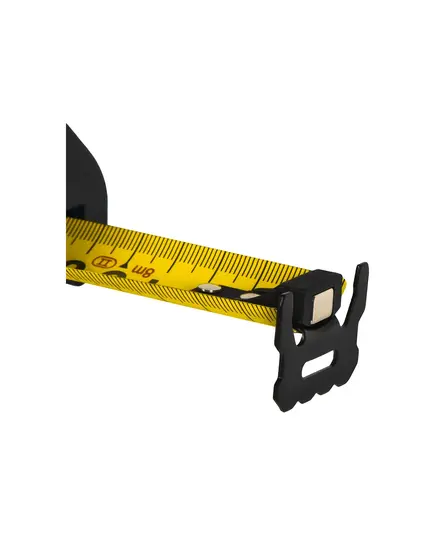 Рулетка КОБАЛЬТ УЛЬТРА 8м х 32мм, обрезиненный корпус, нейл. покр. ленты 0.13 мм, широкий магнит, тройной стопор, блист. Подвес, изображение 3