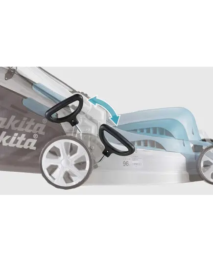 Газонокосилка электрическая MAKITA ELM4121, 1,6 кВт, дека стальная 41 см, 3в1, травосб. 50 л, инд. заполнения, изображение 3