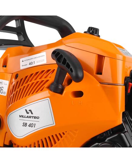 Бензопила VILLARTEC SB401, 1.8 кВт, 2.4 л.с., 40,2 см3, 14" 3/8", 1.3 мм, 52 зв, топл. бак 0.44 л, масл. бак 0.25 л, 4.5 кг, изображение 7