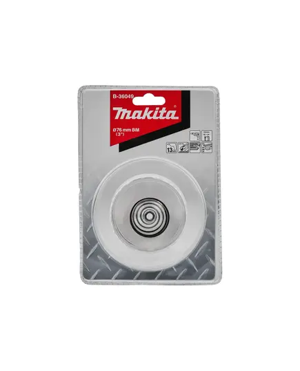 Коронка биметаллическая MAKITA BiM 76x20 для листового металла, изображение 3