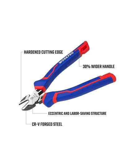 Бокорезы WORKPRO 180мм CR-V, изображение 3