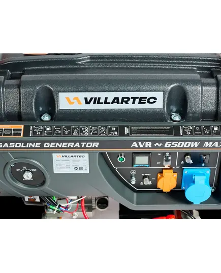 Электростанция бенз. VILLARTEC GG7300EWC, ном. 5,8 кВт, макс. 6.3 кВт, электростартер, изображение 7