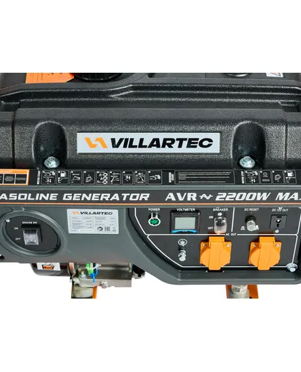 Электростанция бенз. VILLARTEC GG2800WС, ном. 2 кВт, макc 2,2 кВт, две розетки 2*16A, изображение 8
