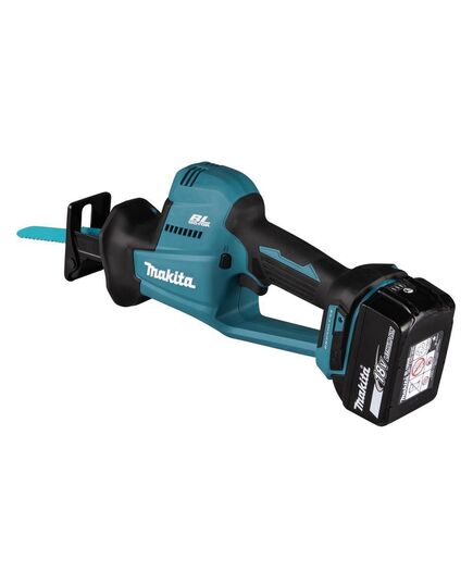 Акк. пила сабельная MAKITA DJR189Z, LXT BL 18В, ход 22 мм, рез 255 мм, XPT, эл.тормоз, регул. оборотов, бесключ. смена полотна, без АКБ и ЗУ, изображение 3