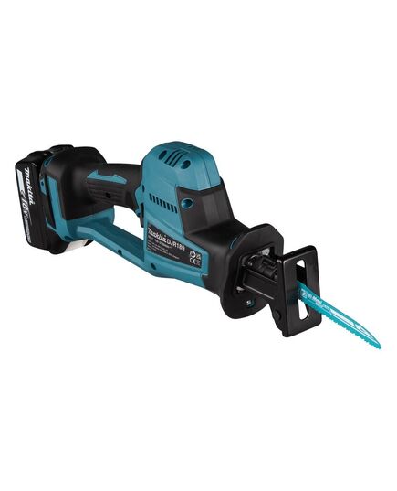 Акк. пила сабельная MAKITA DJR189Z, LXT BL 18В, ход 22 мм, рез 255 мм, XPT, эл.тормоз, регул. оборотов, бесключ. смена полотна, без АКБ и ЗУ, изображение 4