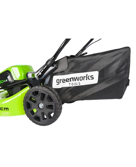 Аккумуляторная газонокосилка GREENWORKS GD60LM46HP, 60В, 4 А.ч, зу, шир. скаш. 46 см, 60 л, 7 уровней, б/щ, 3в1, мульч, без АКБ и ЗУ, изображение 7