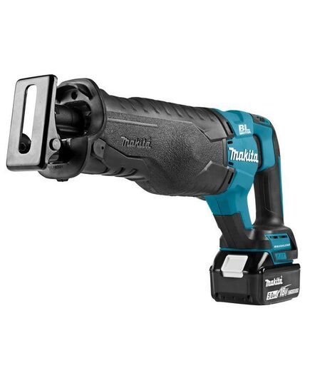 Аккумуляторная пила сабельная MAKITA DJR187RT LXT BL, 18 В, ход 32 мм, рез 255 мм, 2 скорости, 1х5.0 Ач, з/у, изображение 2
