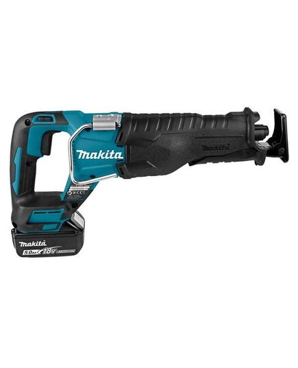 Аккумуляторная пила сабельная MAKITA DJR187RT LXT BL, 18 В, ход 32 мм, рез 255 мм, 2 скорости, 1х5.0 Ач, з/у, изображение 6