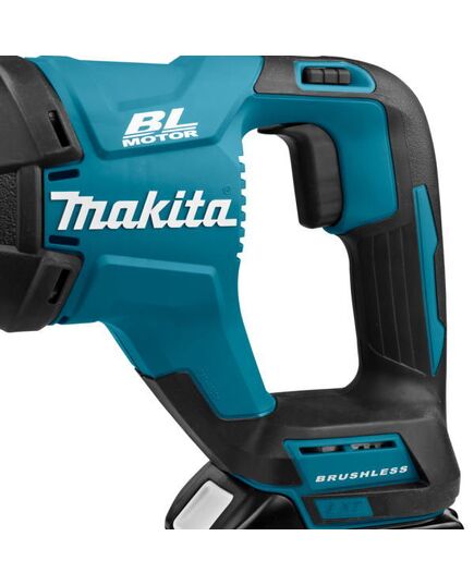 Аккумуляторная пила сабельная MAKITA DJR187RT LXT BL, 18 В, ход 32 мм, рез 255 мм, 2 скорости, 1х5.0 Ач, з/у, изображение 9