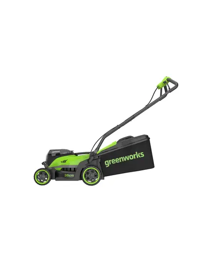 Аккумуляторная газонокосилка GREENWORKS GD24X2LM361,  2х24V, 36 см, бесщеточная, без АКБ и ЗУ (2520707), изображение 2