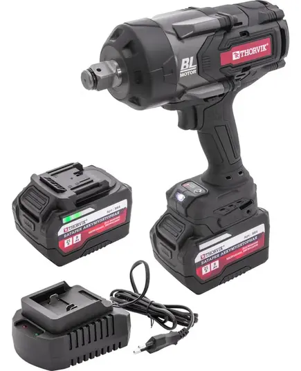 Аккумуляторный гайковерт ударный THORVIK BBIW342400, 3/4"DR, 21В, 2400 Нм, бесщеточный, изображение 3