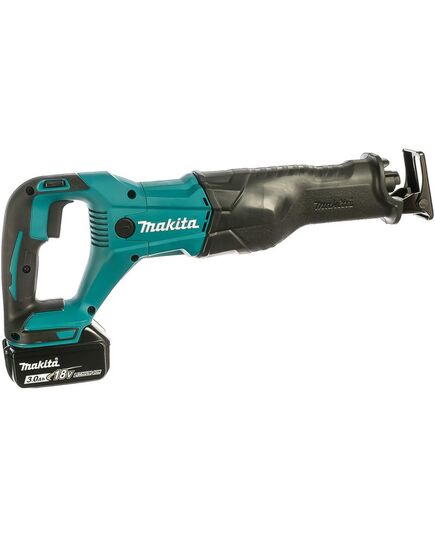 Аккумуляторная пила сабельная MAKITA DJR186RFE, 18 В, 2х3 Ач, з/у, набор пилок, дерево 255 мм, металл 130 мм, кейс, изображение 2