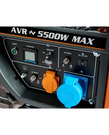Электростанция бенз. VILLARTEC GG6300EWC, ном. 5 кВт, макс. 5,5 кВт, электростартер, изображение 8