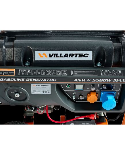 Электростанция бенз. VILLARTEC GG6300EWC, ном. 5 кВт, макс. 5,5 кВт, электростартер, изображение 6