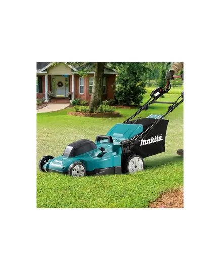 Аккумуляторная газонокосилка MAKITA DLM539Z, LXT 2х18В, 860 Вт, 53 см, травосборник 70 л, привод 2,5-5 км/ч, 4в1, XPT, без АКБ и З/У, изображение 6