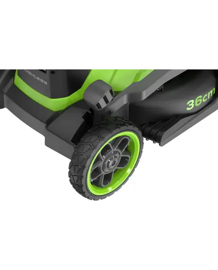 Аккумуляторная газонокосилка GREENWORKS GD24X2LM361,  2х24V, 36 см, бесщеточная, без АКБ и ЗУ (2520707), изображение 10