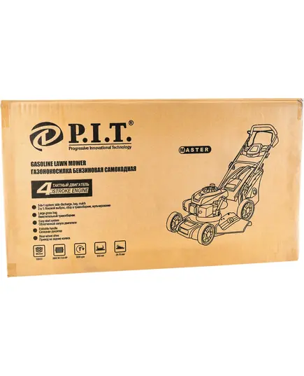 Газонокосилка бензиновая P.I.T. PLM51-C2, (3.5 л.с, 140 см³, 4-т, 1.2 л, самоходная, Ø 508 мм, 25-75 мм, 60 л), изображение 7