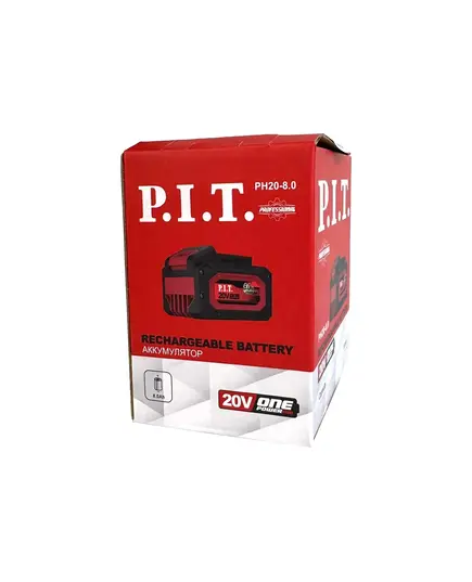 Аккумулятор P.I.T. PH20-8.0, OnePower (20В/40В, 4Ач/8Ач, Li-Ion, индикация заряда, плата), изображение 3