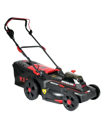 Аккумуляторная газонокосилка P.I.T. PLM20H-430A, 40 В (20+20), бесщёточная,  43 см, 25-75 мм, 50 л, 2х5 Ач, ЗУ, изображение 4