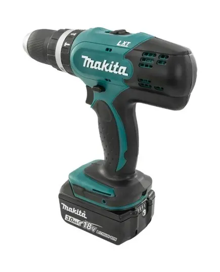 Аккумуляторный шуруповерт ударный MAKITA DHP453RFE, 18В, 2х3.0 Ач Li-ion, 13 мм, 0-400/0-1300 об/мин, 42/27 Нм, кейс, изображение 4