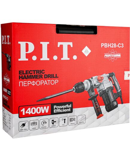Молоток отбойный P.I.T. GSH65-C2 + Перфоратор PBH28-C3 в подарок, изображение 6