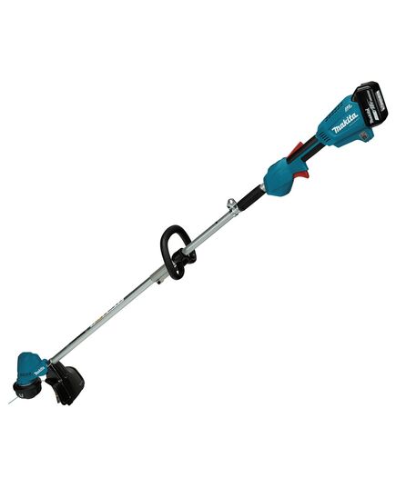 Аккумуляторный триммер MAKITA DUR192LSF, LXT BL 18В, 460 Вт, D-рук., d-30 см, M10xLH, разбор. вал, BL1830B, стандартная зарядка DC18SD, изображение 2