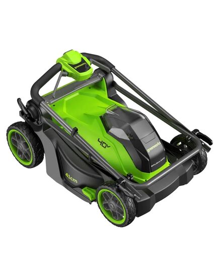 Аккумуляторная газонокосилка GREENWORKS GD40LM411, 40V, бесщеточная, 41 см, 1х5 Ач, ЗУ, изображение 11