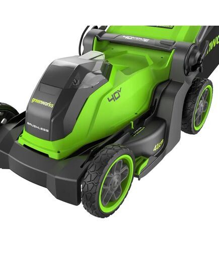 Аккумуляторная газонокосилка GREENWORKS GD40LM411, 40V, бесщеточная, 41 см, 1х5 Ач, ЗУ, изображение 10