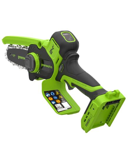Аккумуляторная пила цепная GREENWORKS CS2410AA1, 24 В, мини 10 см, без АКБ и ЗУ, изображение 7