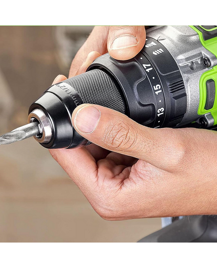 Акк. дрель-шуруповёрт GREENWORKS GD24DD140, 24 В, ударная , б/щет, 0-550/0-2100 об/мин, 70/140 Нм, Anti-kickback, 5 Ач, ЗУ, изображение 11