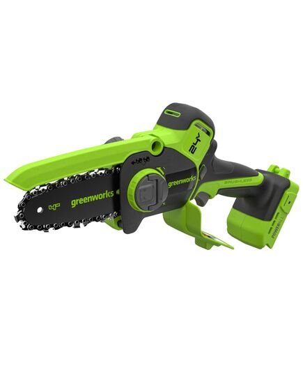 Аккумуляторная пила цепная GREENWORKS CS2410AA1, 24 В, мини 10 см, без АКБ и ЗУ, изображение 2