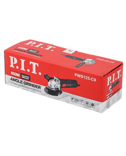 Угловая шлиф.машина P.I.T. PWS125-C9, 850 Вт, 125 мм, 11000 об/мин, М14, изображение 6