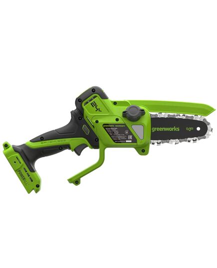 Аккумуляторная пила цепная GREENWORKS CS2410AA1, 24 В, мини 10 см, без АКБ и ЗУ, изображение 5