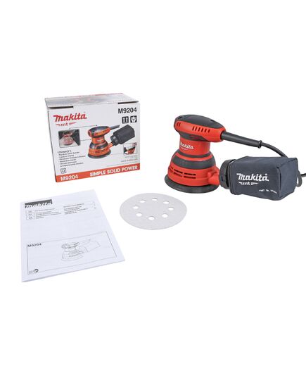 Эксцентрик. шлиф. машина MAKITA M9204, 240 Вт, 125 мм, 12000 об/мин, ампл 2.8 мм, изображение 7