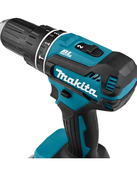 Акк. шуруповерт ударный MAKITA DHP485SYE, LXT BL 18В, 13 мм, 50/27 Нм, 2x1.5 Ач, з/у, изображение 6