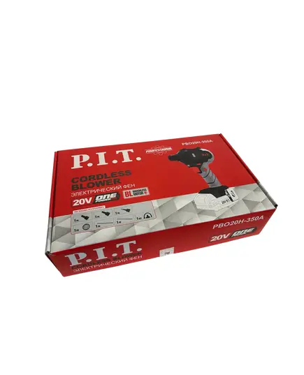 Акк. воздуходувное устройство P.I.T. PBO20H-350A SOLO, 20 В, 66 м³/ч, 209 м/с, 4 ск, 75000 об/мин, изображение 8