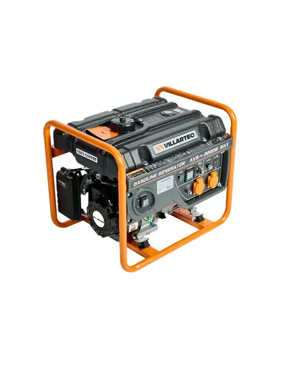 Электростанция бенз. VILLARTEC GG2800W, номинал 2 кВт, Макc 2.2 кВт, две розетки европейского стандарта 2*16A, изображение 2