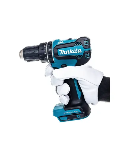 Акк. шуруповерт ударный MAKITA DHP485Z, LXT BL 18В, 13 мм, 50/27 Нм, без АКБ и ЗУ, изображение 11