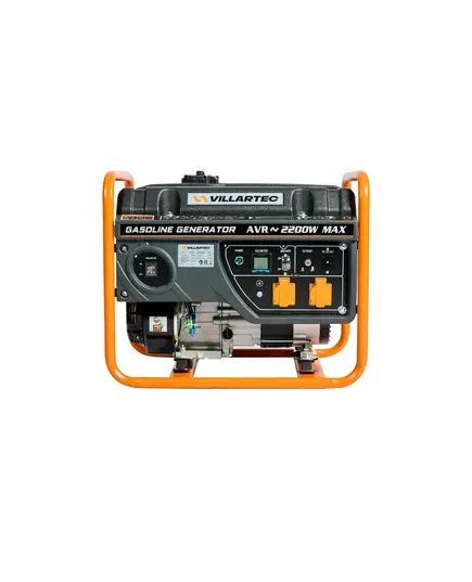 Электростанция бенз. VILLARTEC GG2800W, номинал 2 кВт, Макc 2.2 кВт, две розетки европейского стандарта 2*16A, изображение 4