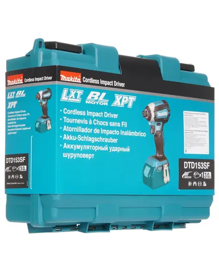 Аккумуляторный винтоверт ударный MAKITA DTD153SF, LXT 18В BL XPT, 1/4", 170 Нм, 1x3,0 Ач, з/у, кейс, изображение 10