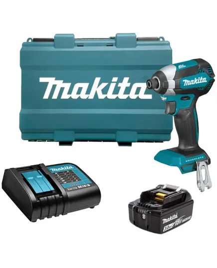 Аккумуляторный винтоверт ударный MAKITA DTD153SF, LXT 18В BL XPT, 1/4", 170 Нм, 1x3,0 Ач, з/у, кейс, изображение 9