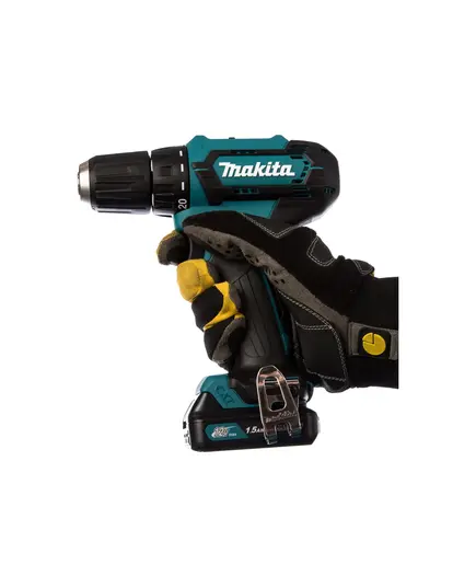 Акк. шуруповерт MAKITA DF333DWYE, 12 В, 2*1.5 Ач, 20 полож., 30 Нм, 0-450/0-1700 об/мин, БЗП 10 мм, 1.1 кг, изображение 10