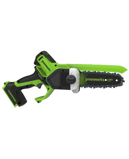 Акк. пила цепная GREENWORKS GD24CS15 (мини), 24 В, 6", 15 см, бесщеточная, автоматическая смазка цепи, усилиная цепь, без АКБ и ЗУ (2010107), изображение 4