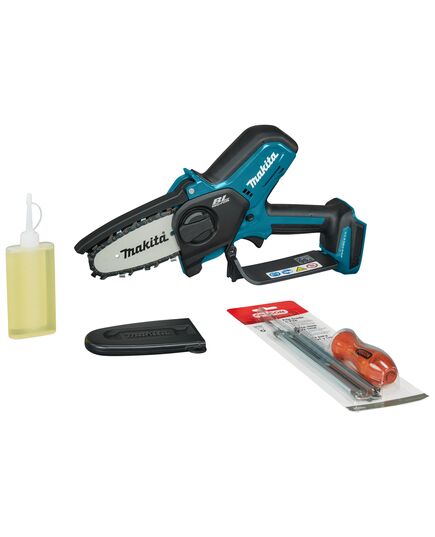 Акк. пила цепная MAKITA DUC101Z, LXT BL 18 В, 320 Вт, 4"/10 см, 0.325", 1.1 мм, 8 м/с, XPT, изображение 5