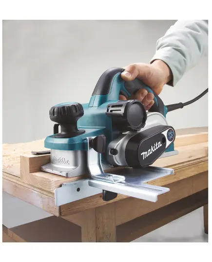 Рубанок MAKITA KP0810, 850 Вт, 16000 об\мин, 82 мм, 0-4 мм, 3.2 кг, изображение 13