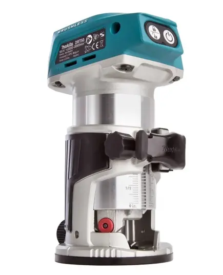 Акк. фрезер MAKITA DRT50ZJX2 кромочный, 18В Li-ion, 10000-30000 об/мин, 40 мм, 2.1 кг, без АКБ и ЗУ, изображение 13