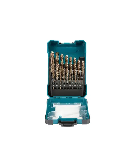 Набор сверл по металлу MAKITA M-force 19 шт. (1-10 мм, шаг 0.5 мм) (D-67583), изображение 2