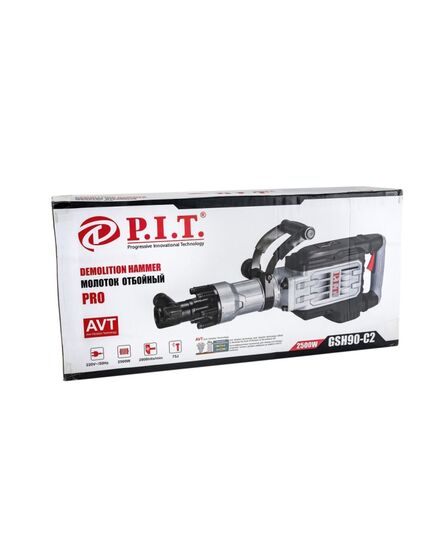 Молоток отбойный P.I.T. GSH90-C2 МАСТЕР, 75 дж, 2500 Вт, хвостовик HEX 30 мм + перфоратор PBH26-C4 в подарок, изображение 10