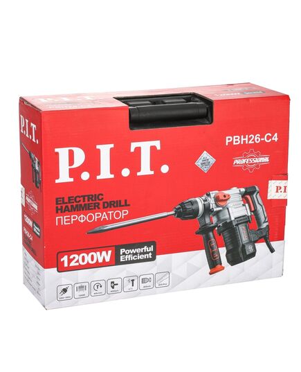 Молоток отбойный P.I.T. GSH90-C2 МАСТЕР, 75 дж, 2500 Вт, хвостовик HEX 30 мм + перфоратор PBH26-C4 в подарок, изображение 6